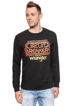 BLUZA WRANGLER MĘSKA CIRCUIT SWEAT FADED BLACK W6546I4V6 112130549