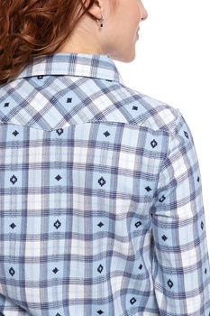 KOSZULA WRANGLER WESTERN CHECK SHIRT ANGEL FALL W5N1N6B07 112130255