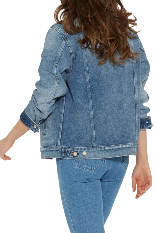 WRANGLER TRUCKER JACKET MID STONEWASH W4070599E  SAMPLE
