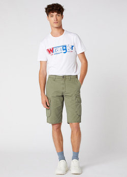 WRANGLER CARGO SHORT MĘSKIE SZORTY KRÓTKIE SPODENKI DUSTY OLIVE W15DKC275 112126786