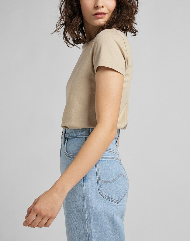 DAMSKI T-SHIRT LEE EASY GRAPHIC TEE SERVICE SAND L44GETOY 112109861