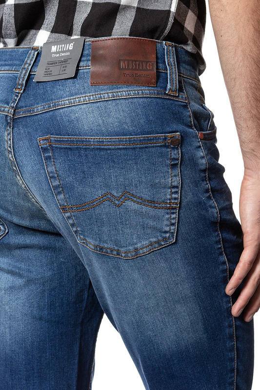 SPODNIE MĘSKIE MUSTANG Tramper Tapered DENIM BLUE 1004457 5000 313