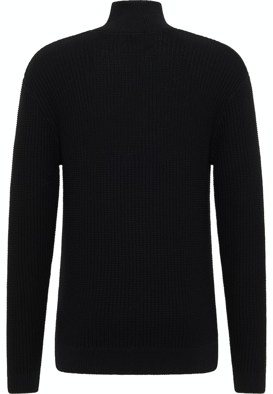 Męski Sweter Mustang Style Emil T Ziptroyer Black 1014440 4142 