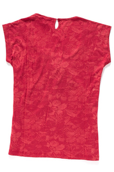 WRANGLER T SHIRT DAMSKI FEMININE T SCOOTER RED W7297DQQQ