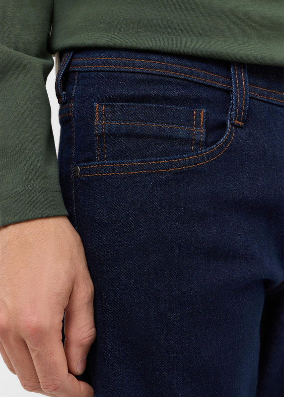 Męskie Spodnie jeansowe Mustang Style Oregon Slim Denim Blue 1017220 5000 883