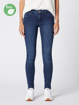 DAMSKIE SPODNIE JEANSOWE WRANGLER SKINNY TRUE DARK W28K-JY-78Z 112128288