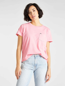 DAMSKI T-SHIRT LEE GARMENT DYED RELAXED FIT LA PINK L40RETNL 112108702
