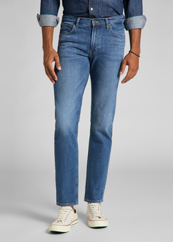 LEE DAREN ZIP FLY MĘSKIE SPODNIE JEANSOWE JEANSY DŻINSY DARK FREEPORT L707PXGQ 112140688