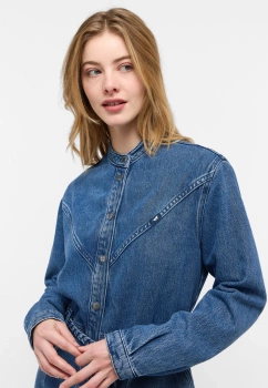 Damska Sukienka Mini Mustang Style Paola  Dress Denim Blue 1015586 5000 500