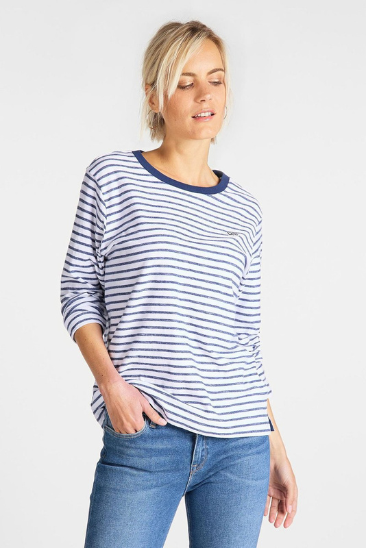 DAMSKI LONGSLEEVE LEE LONGSLEEVE TEE REGULAR FIT WASHED BLUE L41KTYLR 112109048