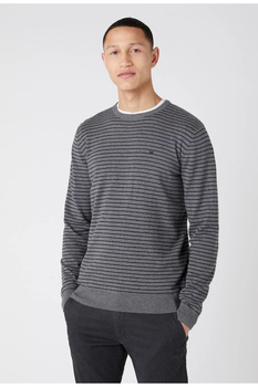 MĘSKI SWETER WRANGLER CREW KNIT CASTLE ROCK W8A02PX8A 112132352