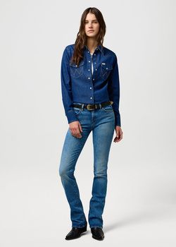 DAMSKIE SPODNIE WRANGLER BOOTCUT RUSTLER WASH 112373180
