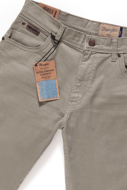 WRANGLER SPODNIE MĘSKIE TEXAS LIGHT OLIVE W12132148