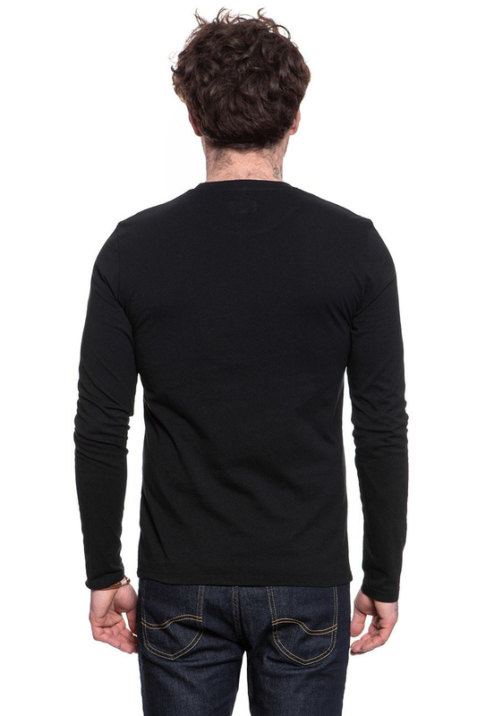 KOSZULKA LONGSLEEVE WRANGLER LS LOGO TEE BLACK W744D3100 112131092