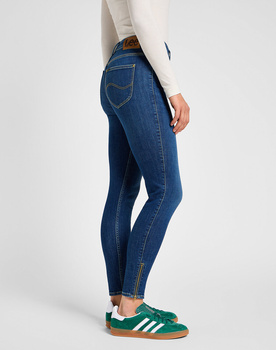 LEE DAMSKIE SPODNIE JEANSOWE SCARLETT HIGH ZIP INDIGO REALNES 112355547 L31B016319