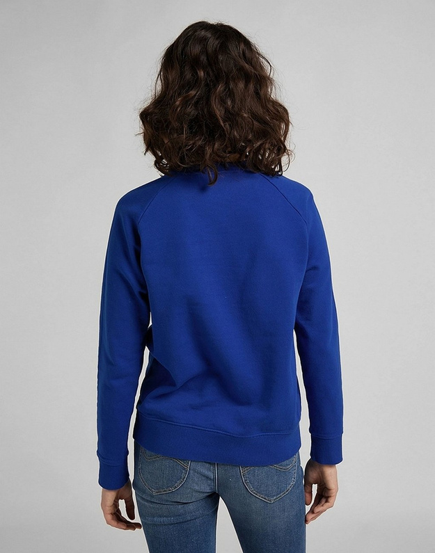 BLUZA DAMSKA MATERIAŁOWA LEE PLAIN CREW NECK SWS SURF BLUE L53RTXQF 112112508