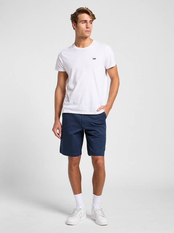 LEE MĘSKIE SPODENKI MATERIAŁOWE LEE RELAXED CHINO SHORT DEEP NAVY 112363934