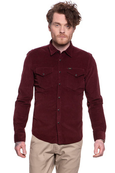 KOSZULA KOSZULA LEE CLEAN WESTERN SHIRT BURGUNDY L644MRMF 112115588