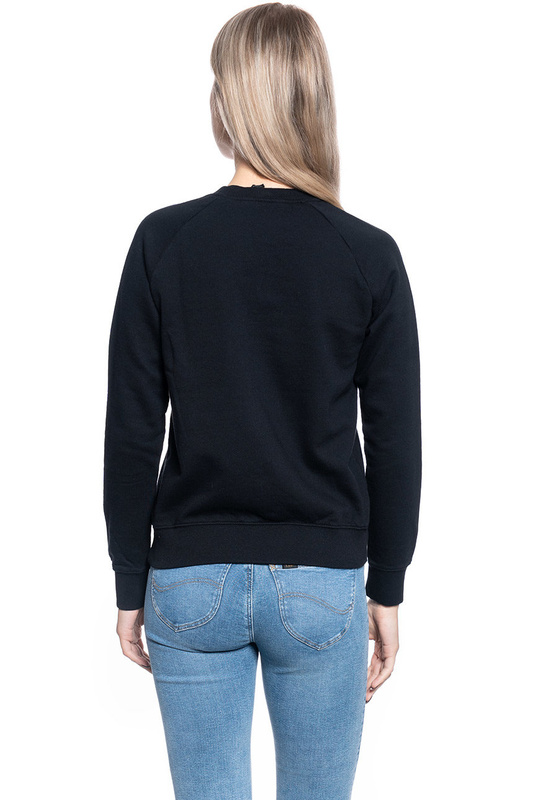 DAMSKA BLUZA BEZ KAPTURA LEE PLAIN CREW NECK SWS BLACK L53RTX01 112112480