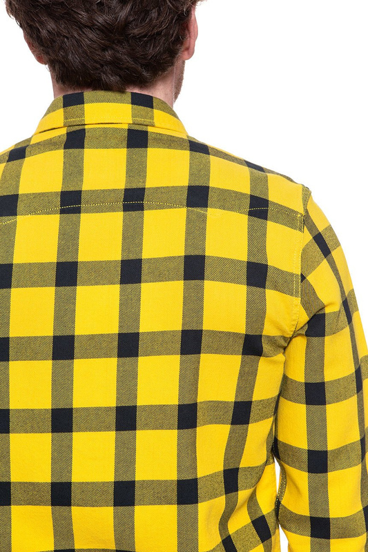 KOSZULA MĘSKA W KRATĘ LEE RIDER SHIRT LEMON ZEST L856OEMM 112122582