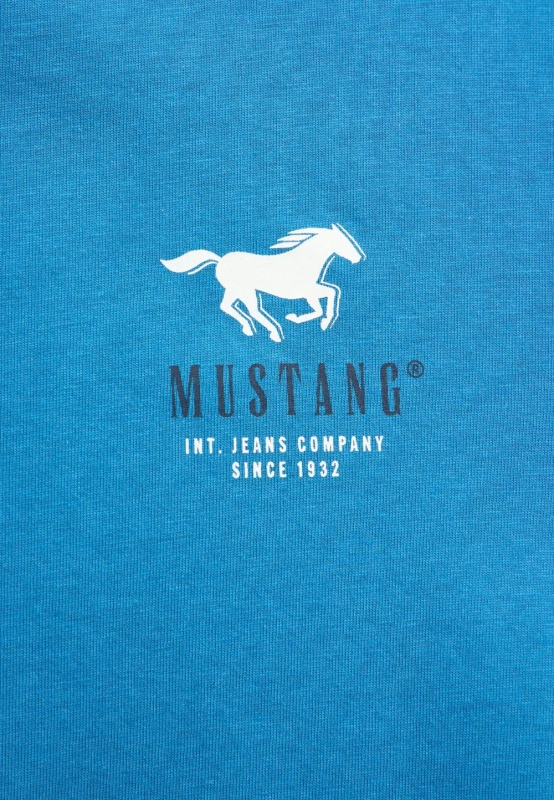Męski T-Shirt Mustang Style Austin Sea of Belize 1016494 5444