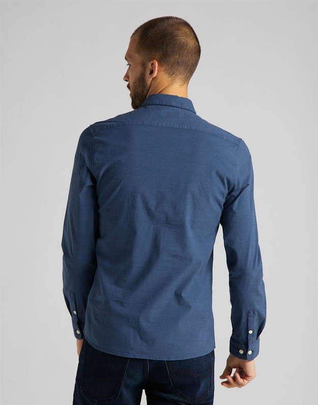 MĘSKA KOSZULA MATERIAŁOWA LEE SLIM BUTTON DOWN NAVY L66XRT35 112116817