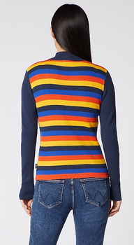 WRANGLER HIGN NECK SLIM DAMSKI SWETER W PASKI NAVY W8N7PW114 112132407