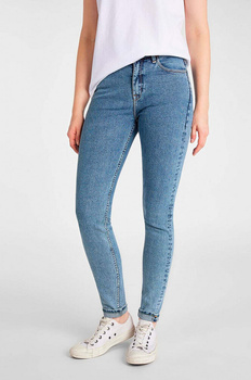 LEE SCARLETT SKINNY HIGH WAIST DAMSKIE SPODNIE JEANSOWE MENLO LIGHT L626LYIA 112114261