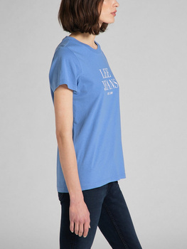 LEE GRAPHIC TEE DAMSKI T-SHIRT KOSZULKA NADRUK BLUE YONDER L41UFESV 112140056