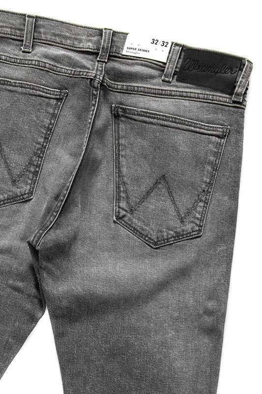 SPODNIE MĘSKIE WRANGLER STRANGLER GRUNGE GREY W16TRA193 112127342