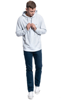 BLUZA LEE BASIC HOODIE SHARP GREY MELE L82QWO03 112122156