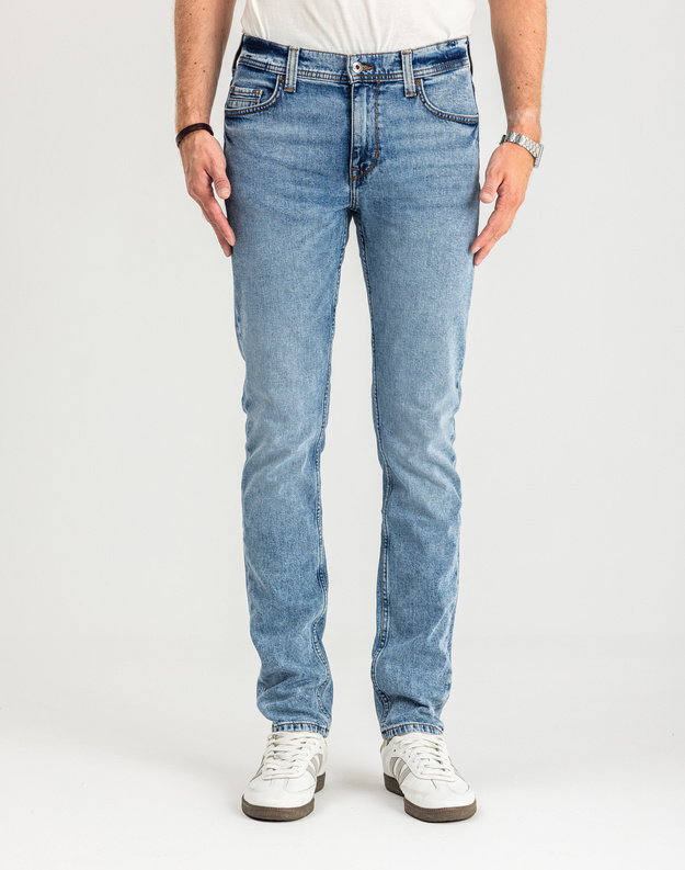 MUSTANG VEGAS SLIM MĘSKIE SPODNIE JEANSOWE JEANSY DŻINSY DENIM BLUE 1015043 5000 202