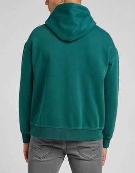 LEE CORE LOOSE HOODIE MĘSKA BLUZA KLASYCZNA LOGO KAPTUR ESMERALDA L84WTJ96 112322638