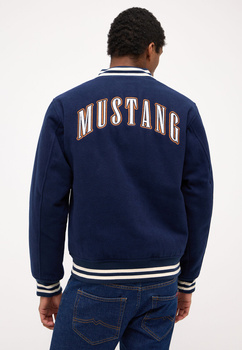 MUSTANG Rigby MĘSKA KURTKA Z NADRUKAMI Dress Blues 1014779 5334