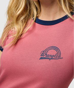 DAMSKA KOSZULKA WRANGLER RINGER TEE MAUVEWOOD 112370817