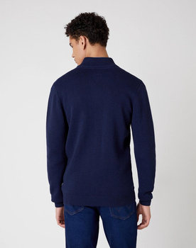 MĘSKI SWETER WRANGLER FULL ZIP KNIT NAVY W8B5QO114 112132392