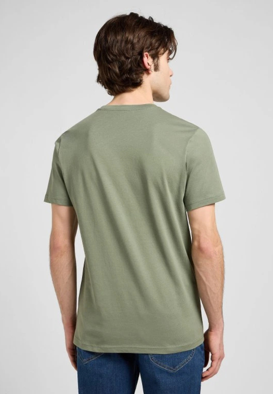 MESKA KOSZULKA  LEE MEDIUM WOBBLY LEE TEE OLIVE STONE 112370505
