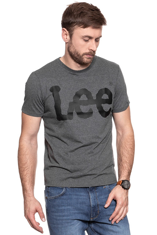 LEE T SHIRT LOGO TEE DARK GREY MELE L62AAI06 112114433