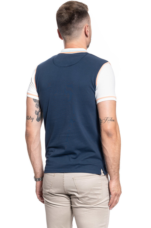 MĘSKA KOSZULKA POLO WRANGLER 1 PKT CHECK SHIRT OMBRE BLUE W5A18R154 112129970