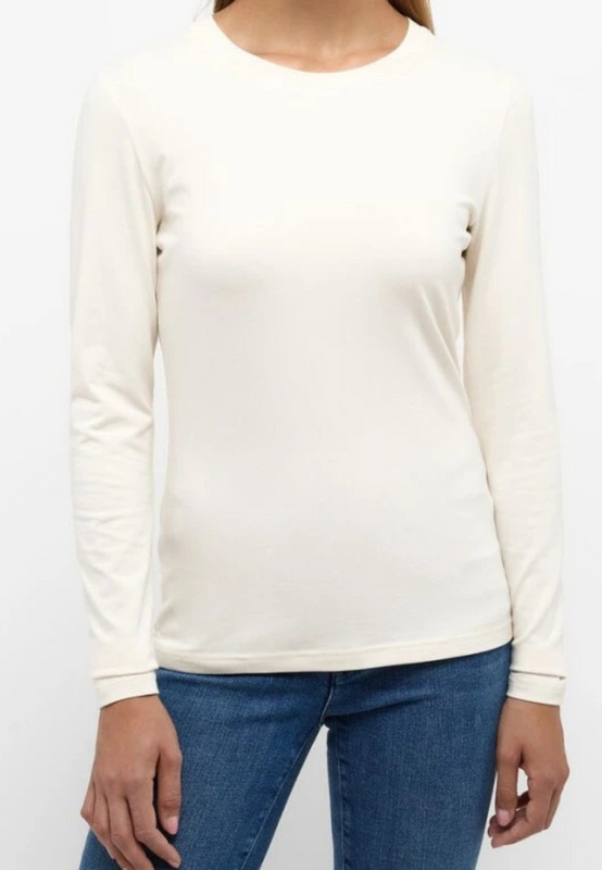 Damski Longsleeve Mustang Style Anna C Tee Whisper White 1014491 2013