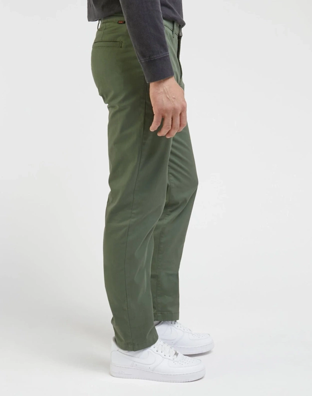 MESKIE SPODNIE  REGULAR CHINO OLIVE GROVE 112342928