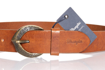 WRANGLER WIDE BELT COGNAC W0A81U181