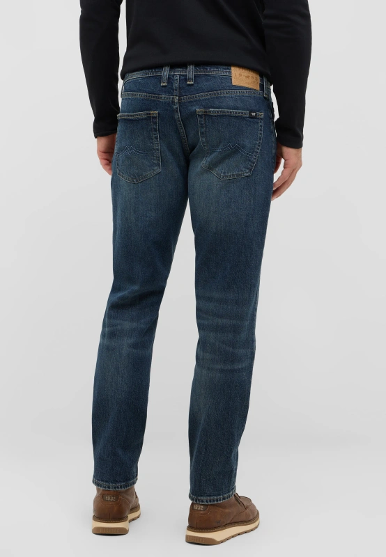Męskie Spodnie jeansowe Mustang Style Denver Straight Denim Blue 1016817 5000 873