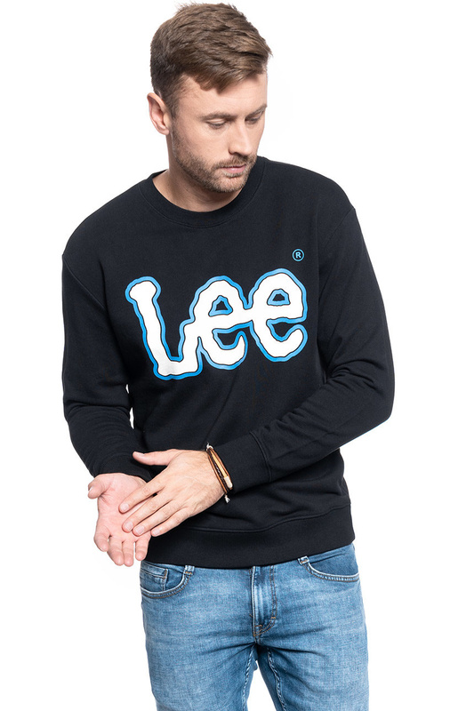 BLUZA LEE LOGO SWS BLACK L82VWO01 112122219