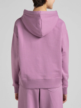 LEE ESSENTIAL HOODIE DAMSKA BLUZA Z KAPTUREM LOGO PLUM L53PRYUJ 112145257