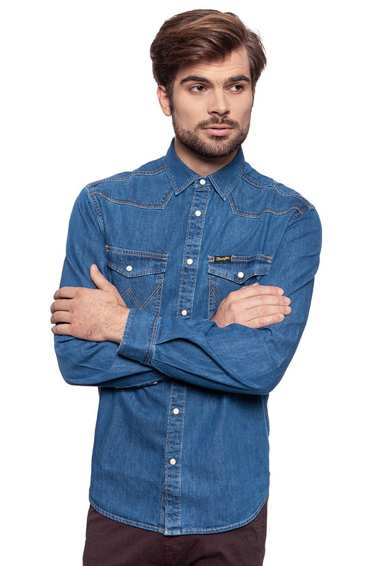 WRANGLER CLASSIC WESTERN MID INDIGO W5834O18E
