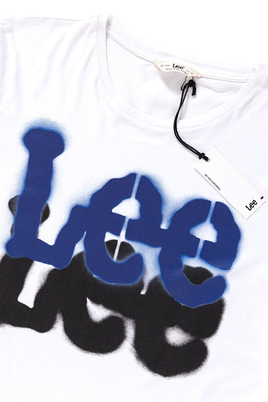 LEE T SHIRT LOGO TEE WHITE L65ZAI12