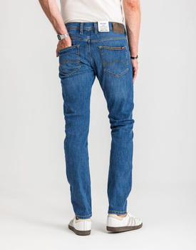 Męskie Spodnie Jeansowe Mustang Style Oregon Tapered Denim Blue 1017123 5000 623