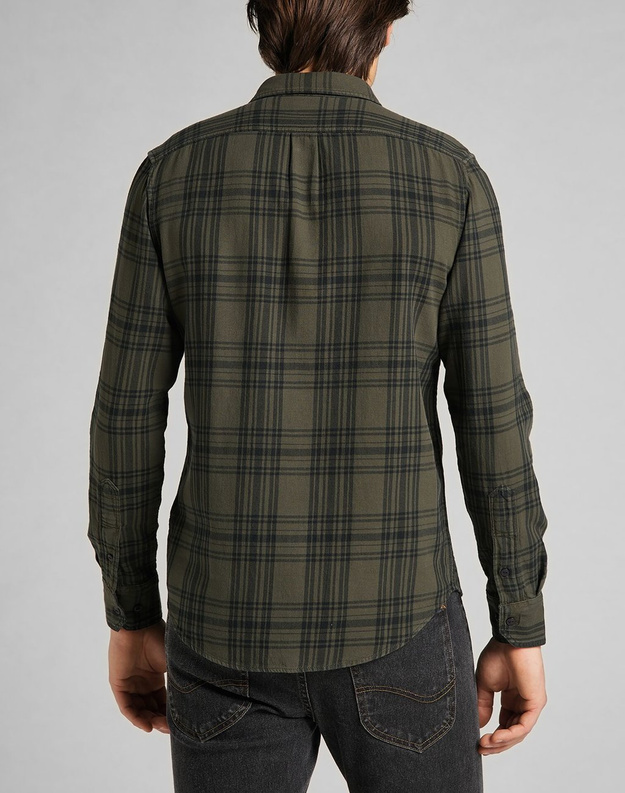 LEE LEESURE SHIRT MĘSKA KOSZULA SERPICO GREEN L66NMDOJ 112140558