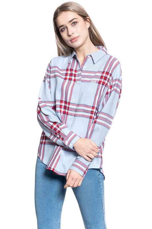 KOSZULA DAMSKA WRANGLER ONE PCKT OVERSHIRT ANGEL FALLS W5N5SIB07 112130265